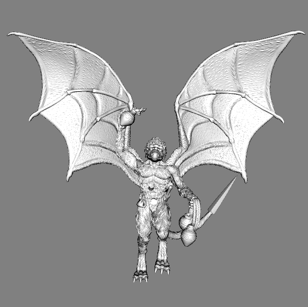 HL05b Hláka with Firepots in the air (Pose B), 28mm