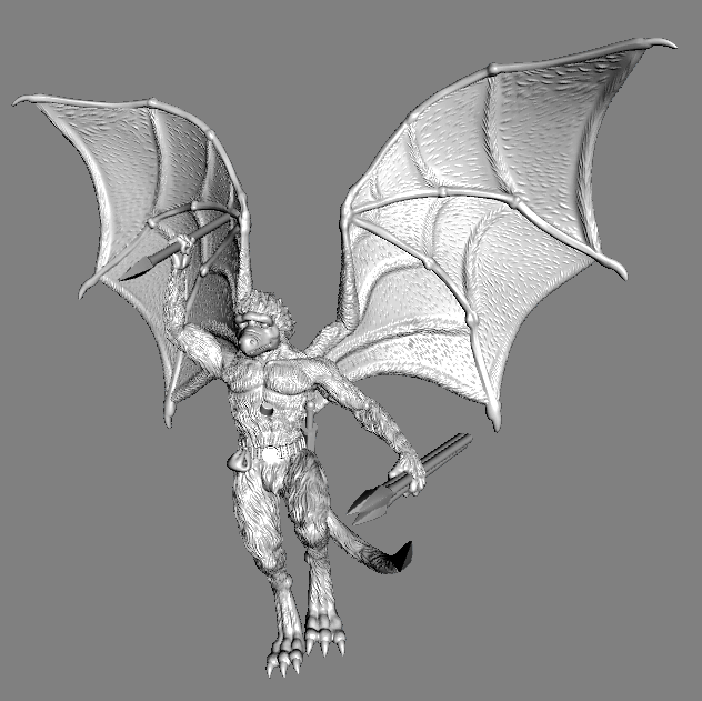 HL03b Hláka with Javelins in the air (Pose B), 28mm