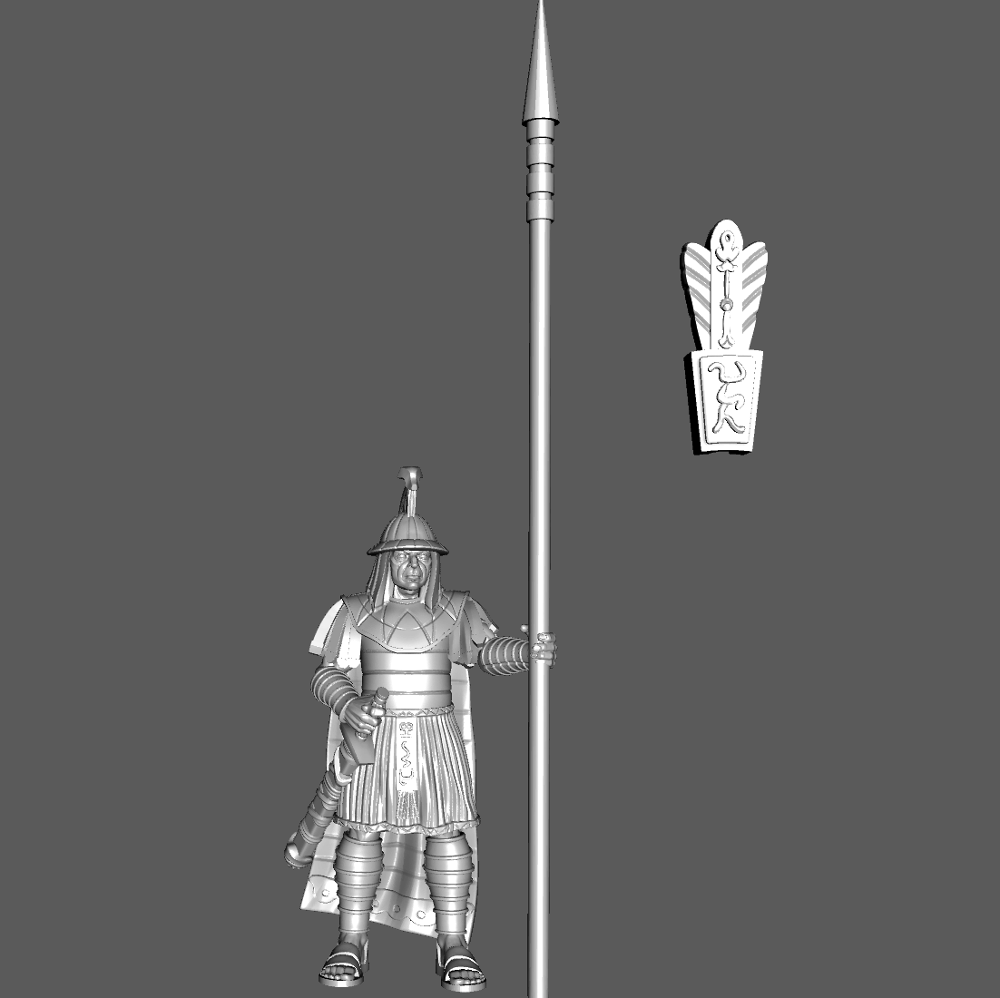 MU03b Mu'ugalavyáni Legion of Invisible Rain, Standard Bearer, 28mm