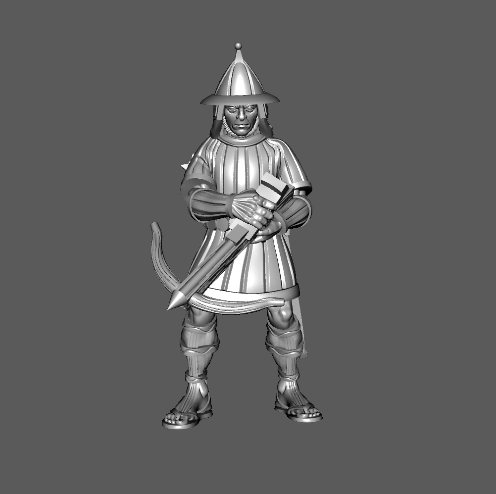 MU01b Mu'ugalavyáni Legion "Invisible Rain," Crossbowman Loading, 28mm