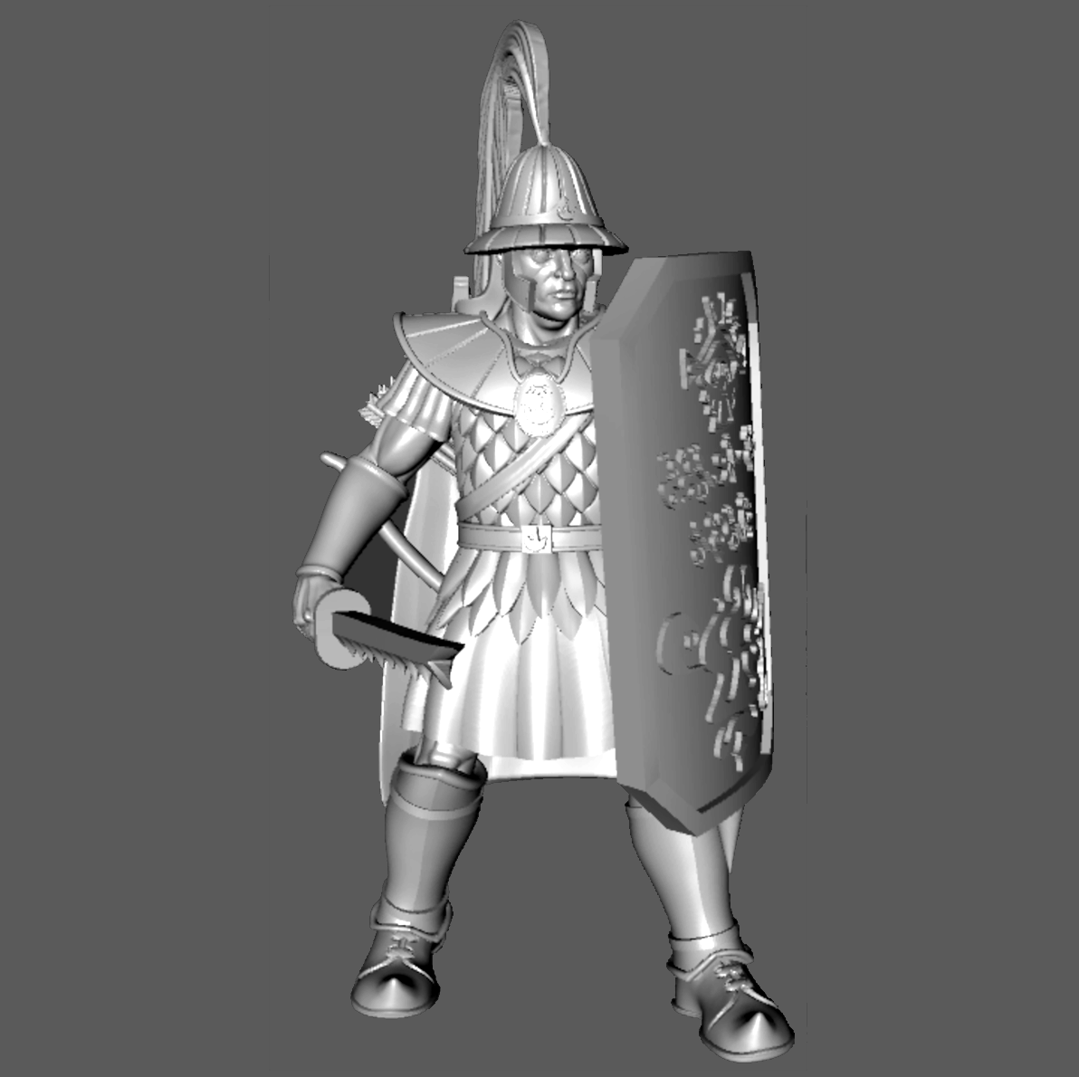 MU04b Mu'ugalavyáni Legion "Never Die," Swordsman Stabbing, 28mm