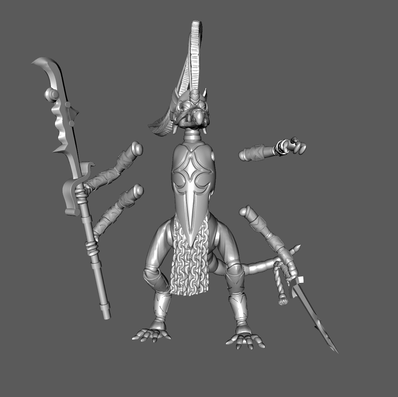 PC02a Pé Chói Medium Officer, 28mm