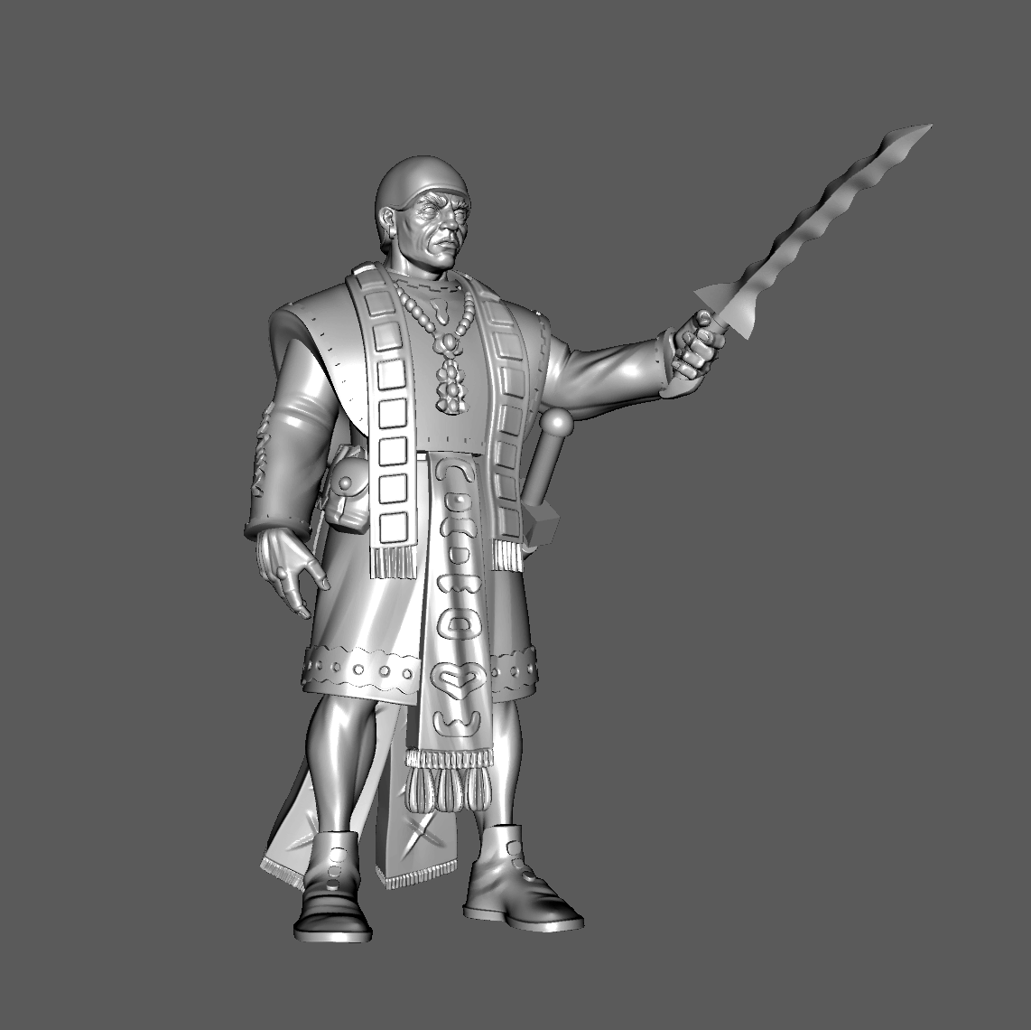 PR01c Hnalla Priest with Dagger Human, 28mm