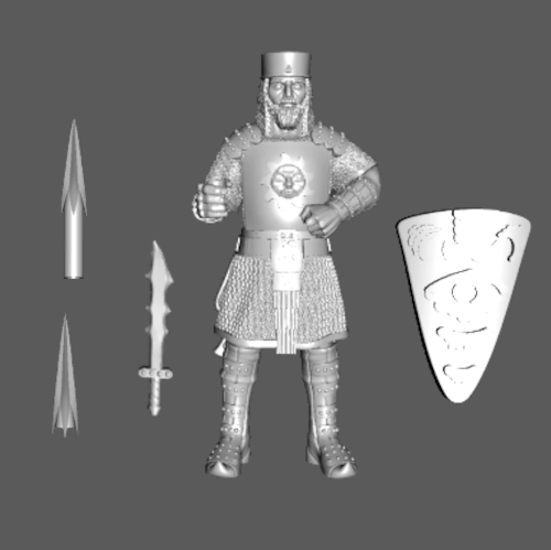 SA01b Salarvyàni Legion "Silver Standard" Heavy Pikeman, Standing 28mm