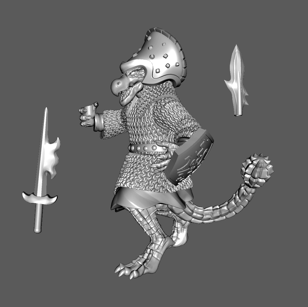 SH02a Shén, Armored," Valorous of Chrí," Pikeman Advancing 28mm