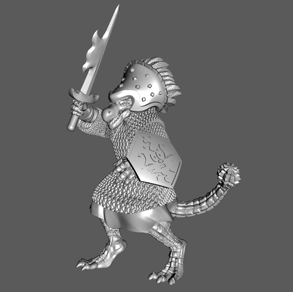 SH03a Shén, Armored, "Valorous of Chrí," Officer 28mm