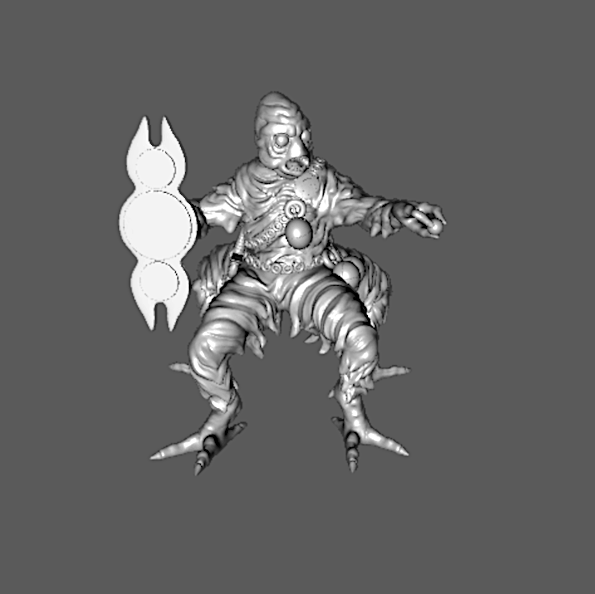 SS06c Ssú Mage with Shield and "Eye" 28mm