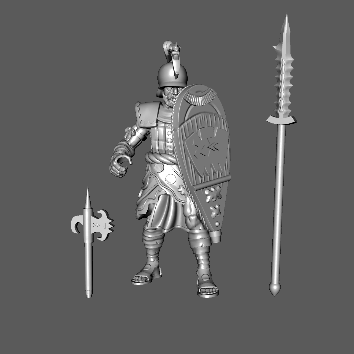 YK02b Yán Koryáni "Mighty of Yán Kòr" Medium Spearman, Advancing, 28mm
