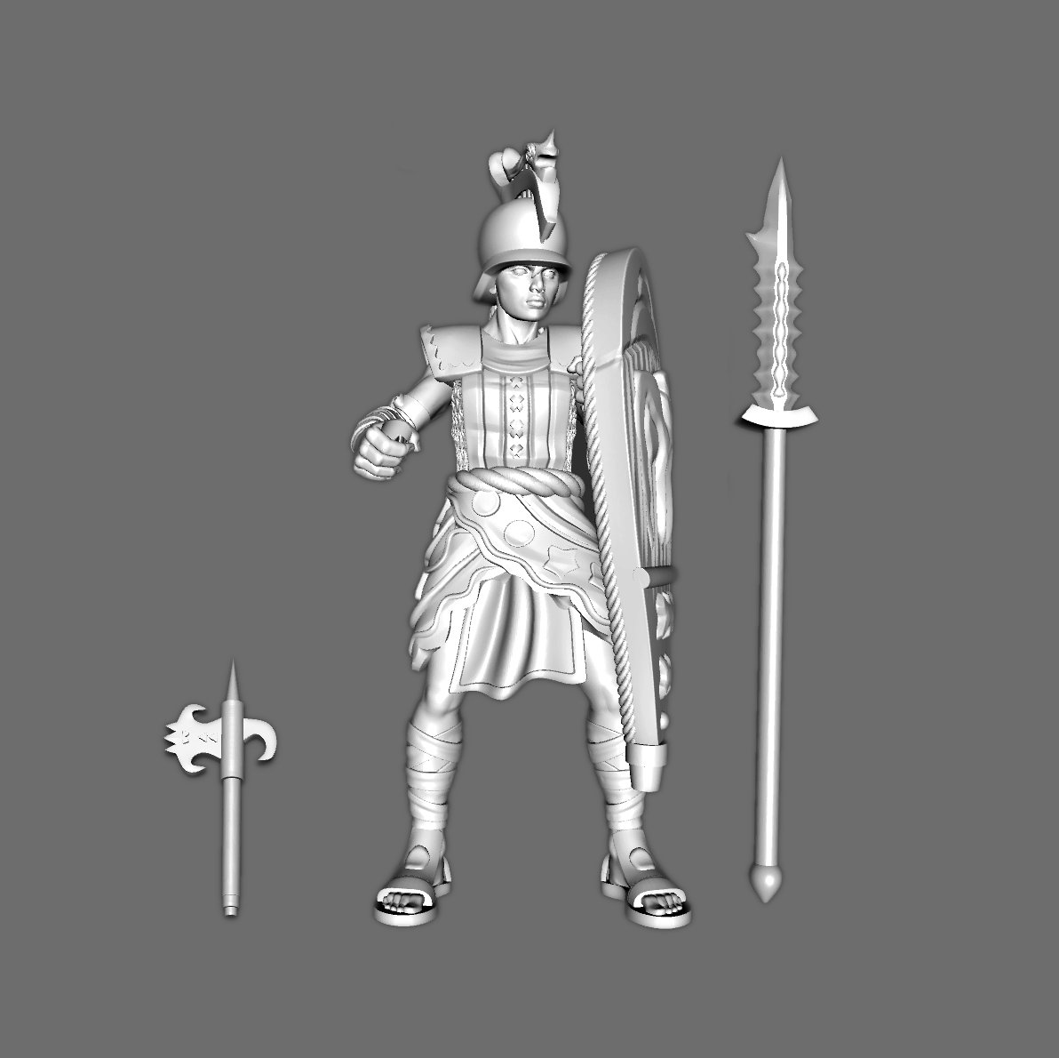 YK02Fb Yán Koryáni "Mighty of Yán Kòr" Medium Spear-woman Advancing, 28mm