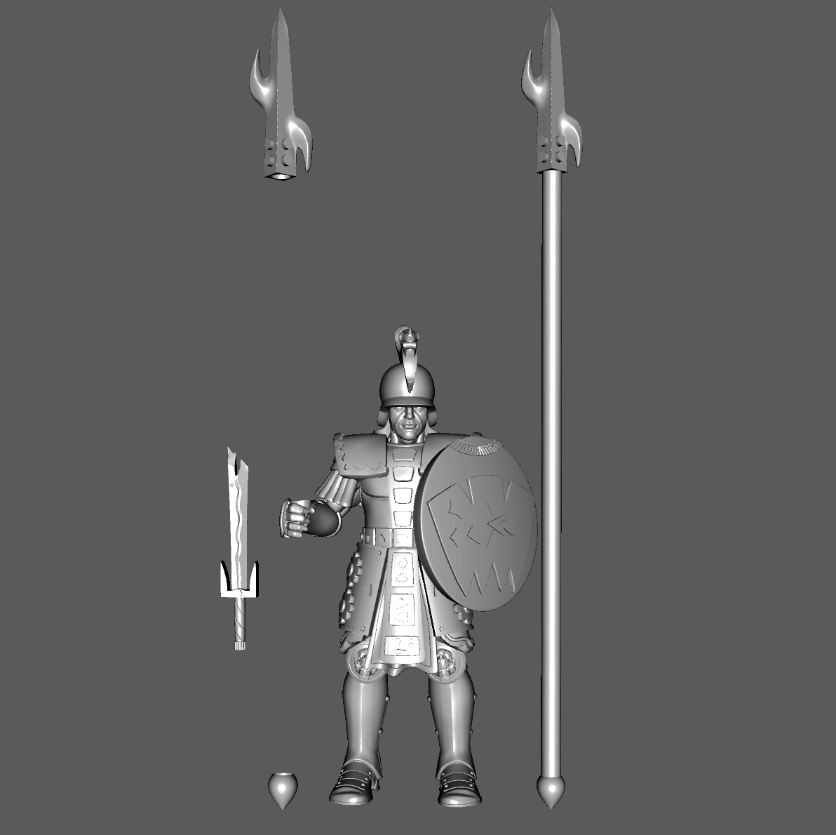 YK01a Yán Koryáni "Mighty of Yán Kòr" Heavy Pikeman, Standing, 28mm