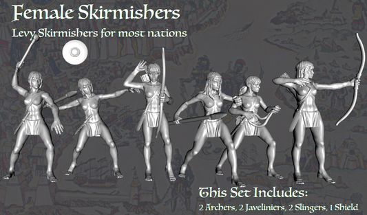 Female Skirmishers of Tékumel Set (STL)