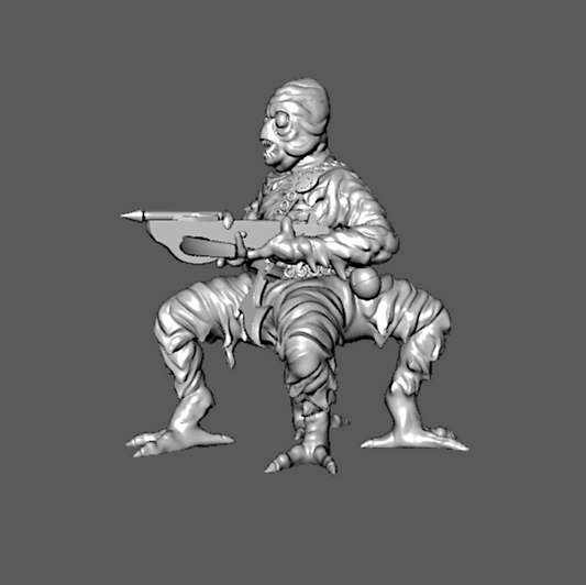 SS04a Ssú Warrior Standing with Crossbow, 28mm