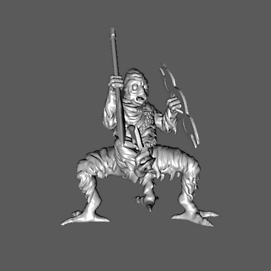 SS05c Ssú Warrior with Javelin and Shield 28mm
