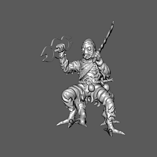 SS06a Ssú Leader with Sword and Shield 28mm