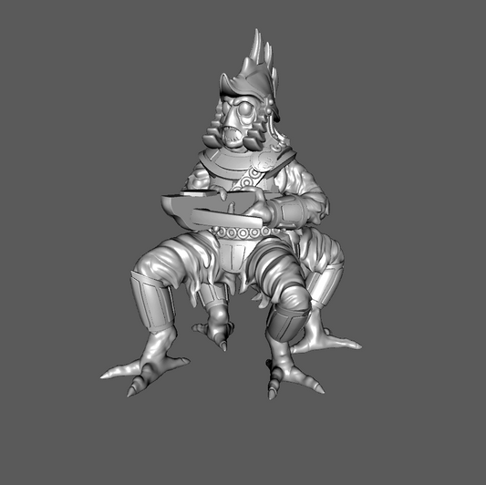 SS07f Medium Armored Ssú Warrior with Crossbow, 28mm