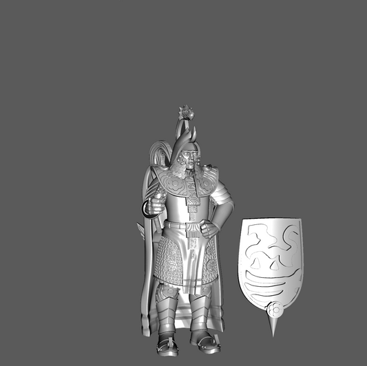 TS02b Tsolyani Omnipotent Azure Legion Standard Bearer, 28mm