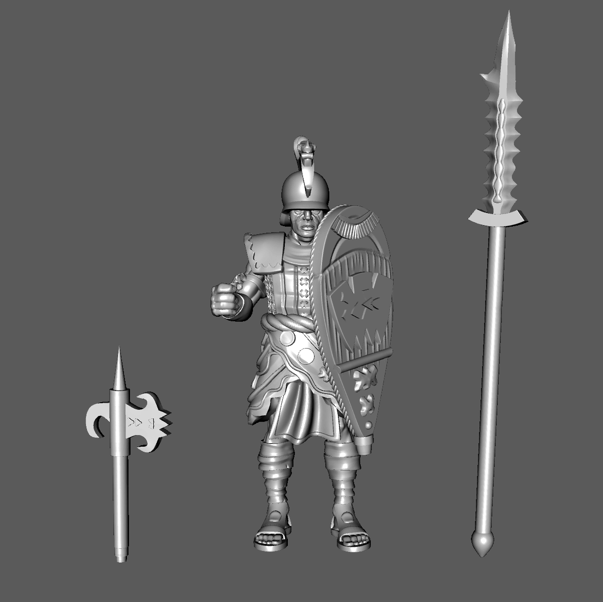 YK02a Yán Koryáni "Mighty of Yán Kòr" Medium Spearmen, Standing, 28mm