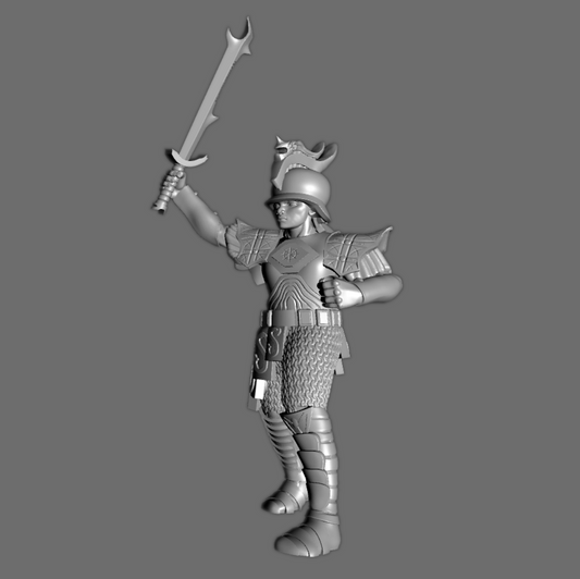 YK03Fa Yán Koryáni "Mighty of Yán Kòr" Female Officer, 28mm